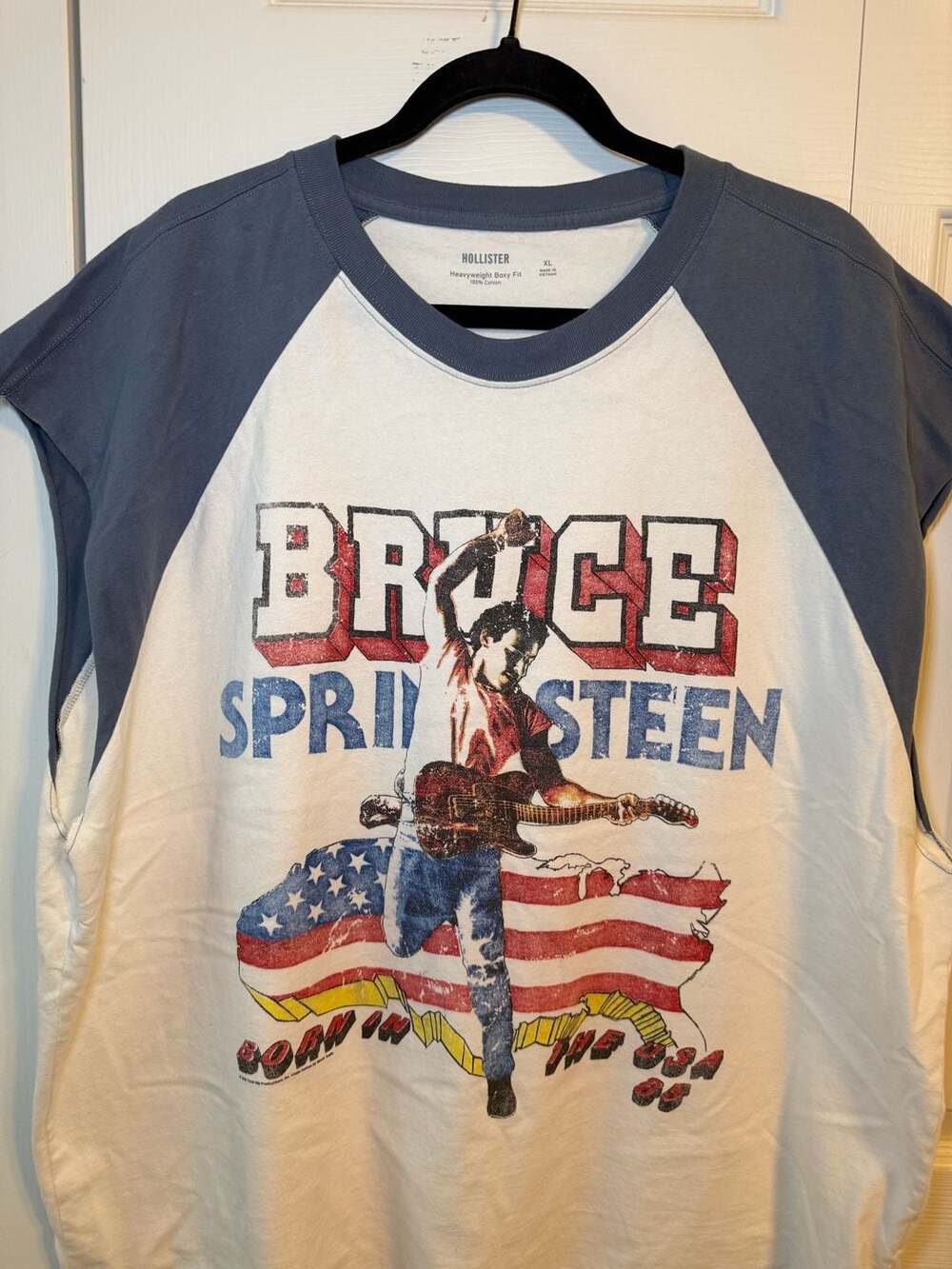 Bruce Springsteen Born In The USA Graphic Heavyweight Boxy Fit Tank Top XL
